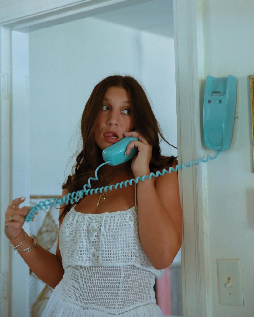 Megan on the phone